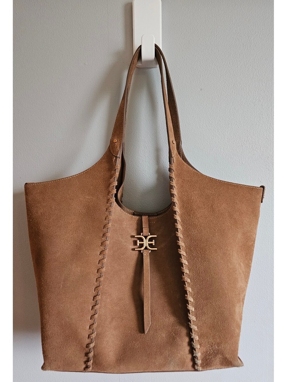 Sam Edelman Sylvia Medium Whipstitch Tote w/ Pouch